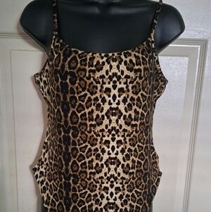 Brave soul Cheetah Print bodysuit size medium